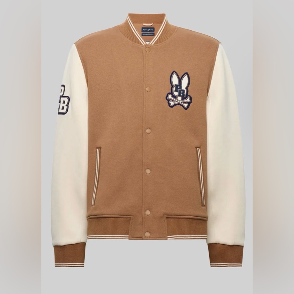 NWT Men’s Psycho Bunny Wade Varsity Jacket